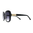 thumbnail image 3 of Womens Rhinestone Jewel Hinge Oversize Butterfly Designer Sunglasses Slate Tortoise Smoke, 3 of 4