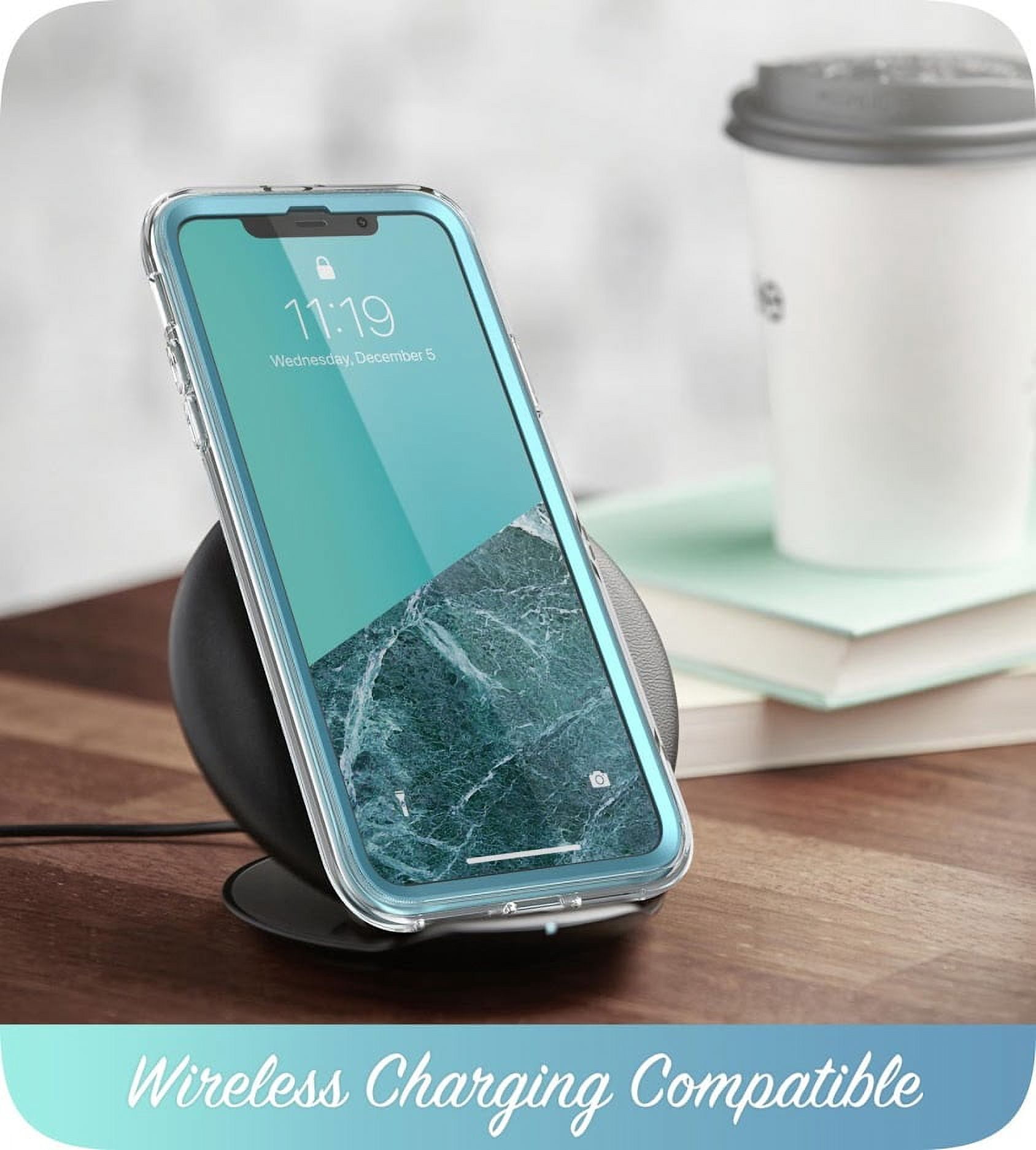 i-Blason Cosmo Series Case for iPhone 11 (2019 Release), Slim Full-Body Stylish Protective Case with Built-in Screen Protector, Ocean, 6.1''