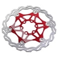 thumbnail image 1 of EeaseCA 160mm Bike Disc Brake Disc Rotor Simple Bike Disc Brake Kit for Mountain Outdoor Bike (Red), 1 of 7