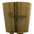 thumbnail image 5 of DecMode Modern Aluminum Gold Wine Bucket with Tripod Stand, 10"W x 28"H, 5 of 9