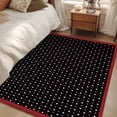 thumbnail image 4 of Area Rugs for Living Room Bedroom, Valentine's Day 4'x6' Rug Washable Carpet Runner Indoor Outdoor, Black White Love Heart Modern Art Non Slip Accent Floor Mats Rug for Kitchen, Office, 4 of 8