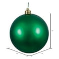 thumbnail image 2 of Vickerman 4" Emerald Matte Ball Ornament, 6 per Bag, 2 of 6