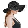 thumbnail image 2 of Womens Summer Dress Hat Wide Leaf Flower Bridal Shower Hat Sun Hats Beach Hat, 2 of 4