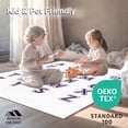 thumbnail image 4 of ODIKA 4'x6' Machine Washable Non-Slip Area Rug, Nordic ABC Typographic Display Chart Decorative Teaching Aid High Traffic Rug, Purple, 696690, 4 of 5