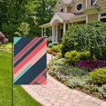 thumbnail image 2 of Yayeee Garden Flag 28" x 40" Double Sided Outdoor Yard Lawn Holiday Decorations, Pink Geometric, 2 of 6