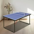 thumbnail image 4 of DOUBLE FISH Mid-Size Portable Ping Pong Table 4ft Compact Foldable Table Tennis Table Set with Net 2 Paddles & 3 Balls for Indoor Outdoor Small Spaces And Apartments Thickened Aluminum Frame, 4 of 8