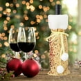 thumbnail image 5 of AYktou 5×4 Inch Christmas Wine Bottle Cover, Cute Red Wine Bottle Bags with Binding Strap, Sequined Storage Bag Umbrella Toys Storage, Bottle Cover for Christmas Home Party Birthday Wedding Decor, 5 of 6