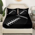 thumbnail image 3 of Erosebridal Rugby Football Bed Sheets Set Full Size, Sports Player Bed Sheets Full, Teenager Adult Sheet Set Full, Lightweight Room Decorative, 4pcs, 3 of 6