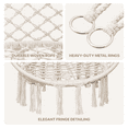 thumbnail image 4 of MoNiBloom Hammock Chair, Macrame Hanging Swing Chair with Padded Cushion, Max 350lbs, Hanging Cotton Rope Chair for Indoor, Outdoor, Bedroom, Patio, Porch, Garden, Beige, 4 of 8