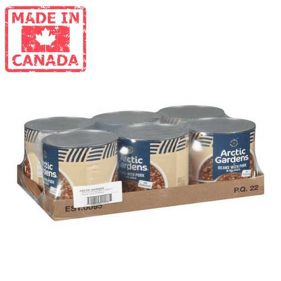 Arctic Gardens Haricot Cuit au Four avec Porc Old Fashion 2.84L/96 oz (6/caisse) - Fabriqué au Canada