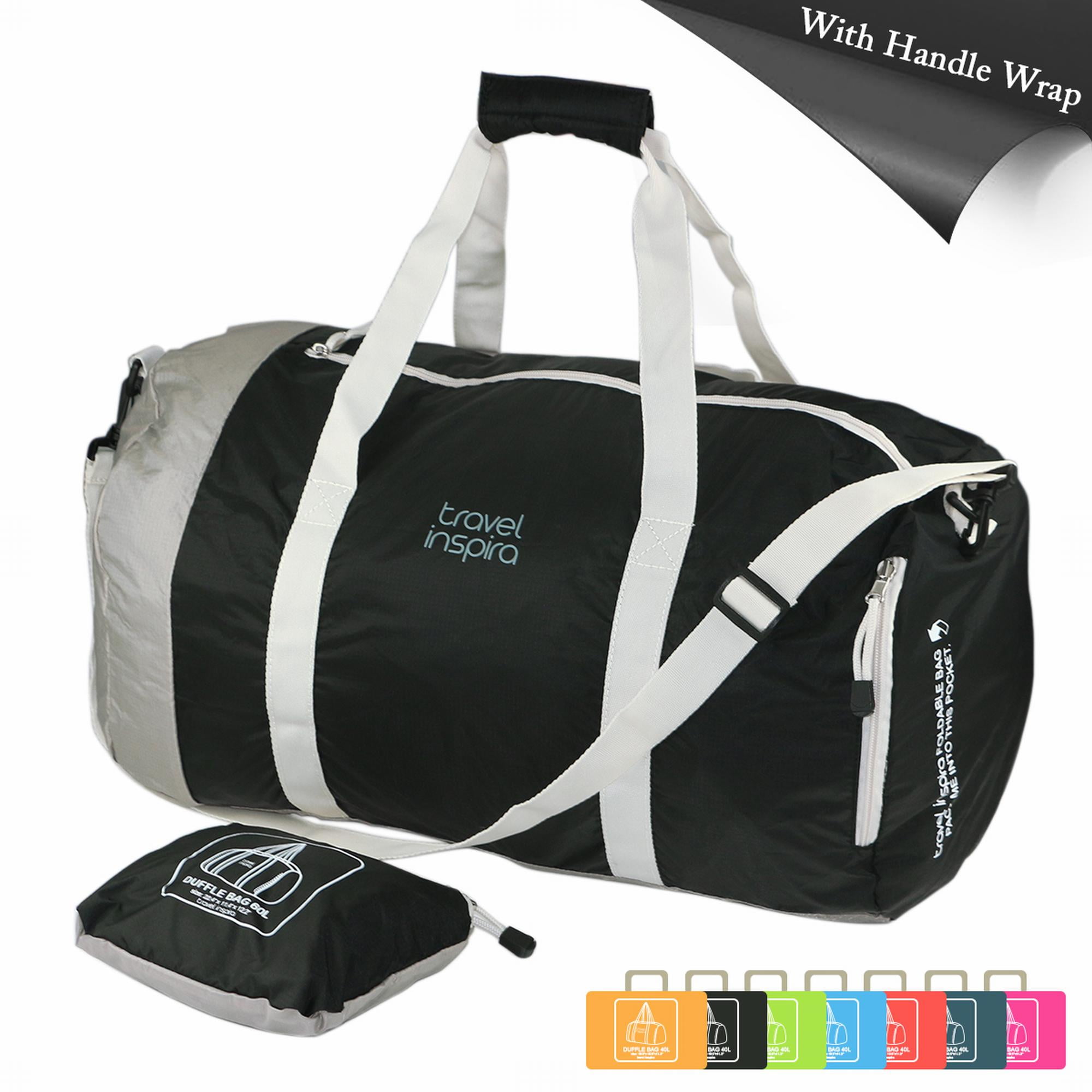FAJRO Duffle Bag for Women Men Black Chevron Travel Duffel Bag Large Size Water-proof Tear Resistant 