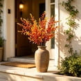 thumbnail image 6 of 12pcs Artificial Lavender Branches, Sunset Red 7-Fork Floral Stems for Vase Decor, 6 of 6
