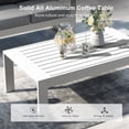 thumbnail image 6 of LayinSun 4 Piece Hight Back Aluminum Outdoor Furniture Set with Coffee Table, Modern Patio Conversation Sets, 6 of 7