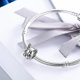 thumbnail image 2 of Plata de Ley 925 socios leales Bulldog Francés perrito cuentas de animales aptos para mujeres pulseras con dijes joyería para perros, 2 of 3