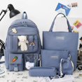 thumbnail image 4 of Juego de mochila de 5 piezas para niñas: mochila escolar, bolso de hombro, bolso, estuche para bolígrafos y más, perfecto para útiles escolares para el regreso a clases de los, 4 of 4