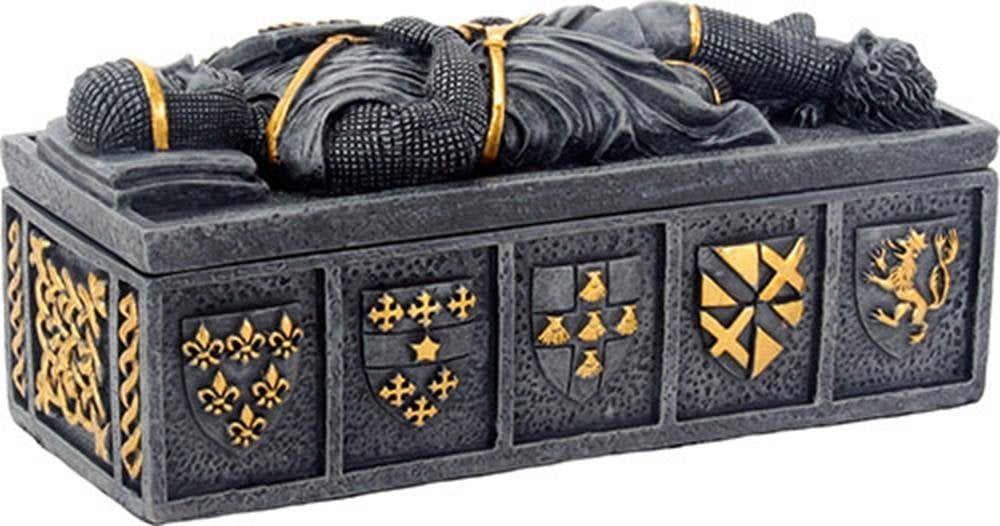 Templar Knight Medieval Jewelry Trinket Box Storage Container ...