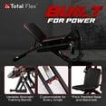 thumbnail image 3 of Total Flex L Banc de Musculation Réglable et Pliable avec Bandes de Résistance – Support de Presse pour Entraînement à Domicile, Musculation et Mise en Forme Complète du Corps, 3 of 9