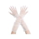 thumbnail image 1 of Guantes largos de ópera de tul para mujer INSPIRE CHIC, guantes de malla transparentes de dedo completo para la noche de boda, color blanco, talla L, 1 of 6