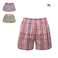 thumbnail image 3 of Shorts Boxeurs en Coton à Carreaux de Plage pour Hommes, 3 of 9