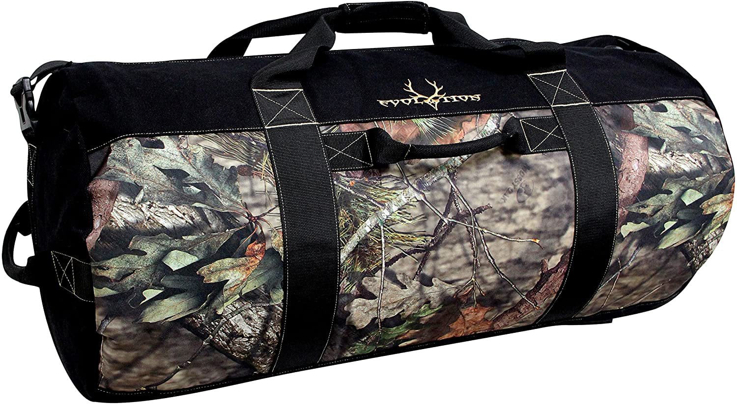 Evolve Gym Bag Duffle Bag with waterproof side pouch and shoe compartment. 