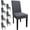 Grey, variant on Dining Room Chair Covers Set of 6, Stretch Solid Color Parsons Chair Slipcovers Spandex Removable Washable Kitchen Chair Protector Cover for Dining Room, Hotel, Ceremony(Burgundy)