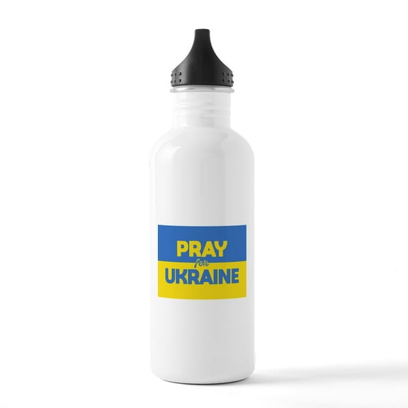 CafePress - Pray For Ukraine - Stainless Steel Water Bottle, Sports Bottle, 1.0L