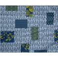 thumbnail image 4 of oneOone Polyester Lycra Grayish Blue Fabric Geometric Quilting Supplies Print Sewing Fabric By The Yard 56 Inch Wide, 4 of 4
