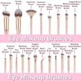thumbnail image 2 of Juego de brochas de maquillaje GZIXBDA, 48 unidades, con esponja y neceser, color rosa, 2 of 9