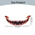 Duklien Clearance Stickers Scary Big Mouth Temporary 2024 Halloween