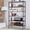 Black, variant on BORGEBY 18"W x 45"D x 82"H 6-Shelf Unit with Wheels, Adjustable Height Heavy Duty Wire Storage Shelves , Kitchen Garage Storage Rack, Chrome