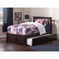 thumbnail image 5 of Mission Twin Extra Long Bed with Footboard and Twin Extra Long Trundle in Espresso, 5 of 8