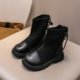 thumbnail image 5 of Dakaela Girls Slip on Ankle Boots Non Slip Winter Dress Booties Toddler Stretch Chelsea Casual Shoes, 5 of 8