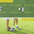 thumbnail image 3 of BYXAS Golf Alignment Sticks 2 Sets - 48inch Alignment Practice Rods, Foldable for Easy Portability, Golf Training Aids to Improve Golf Swing, Putting Posture, with Storage Tube(Yellow), 3 of 7