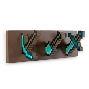 Minecraft Diamond Tool Wall Coat Hooks Storage Rack