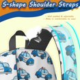 thumbnail image 5 of Police and Checkered White Pattern 17" Waterproof Oxford School Backpacks for Teens, S-Shape Padded Straps, for School, Travel, Hiking, Camping, 5 of 5