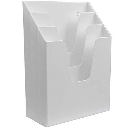 Acrimet Organiseur de Dossiers Triple Vertical (Couleur Blanche)