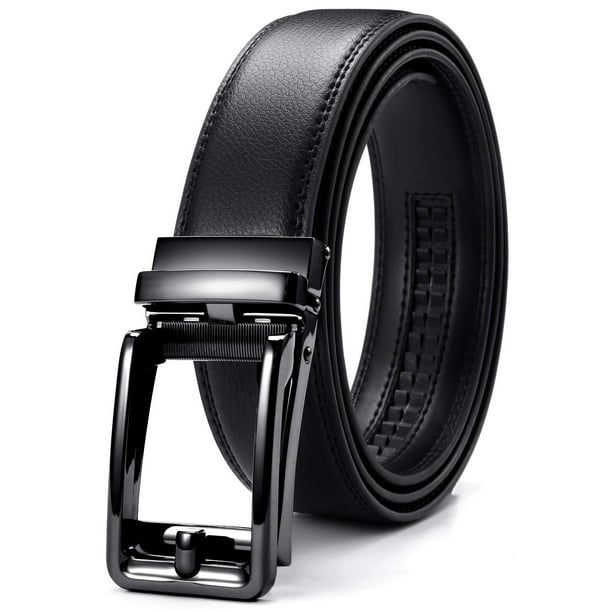 Cinturón automático de hombre de piel de 35 mm para traje y ocio