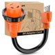 thumbnail image 1 of Cable adaptador con bloqueo para RV Nilight de 15 A a 30 A, resistente a la intemperie, 37 cm, 1 of 9