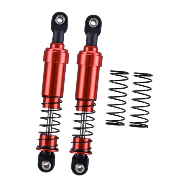 ZLight 2 Pcs 1:10 Pcs de Rechange pour Amortisseur de Voiture RC Accessoire pour Voiture RC Crawler Rouge Rouge 9.5cm