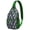Watercolor Uni, variant on Crab and Tropical Sea Life Pattern Lightweight Sling Backpack Durable Crossbody Bag Multi-Functional Design Perfect for Travel Hiking and Outdoor Activities