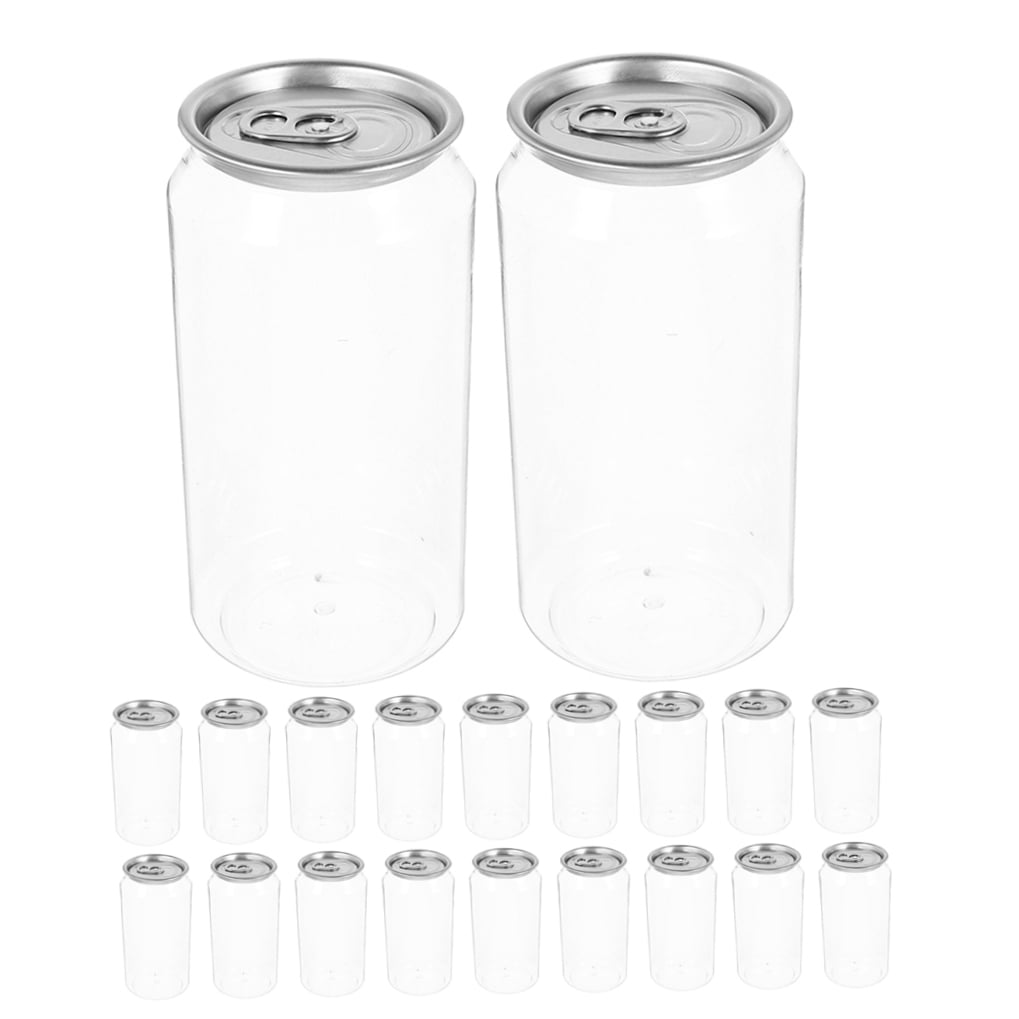 GOOHOCHY 20-Pack Clear PET Juice Bottles with Lids, 330ml Reusable Drink Containers for Tea, Office, Travel, Outdoor Use