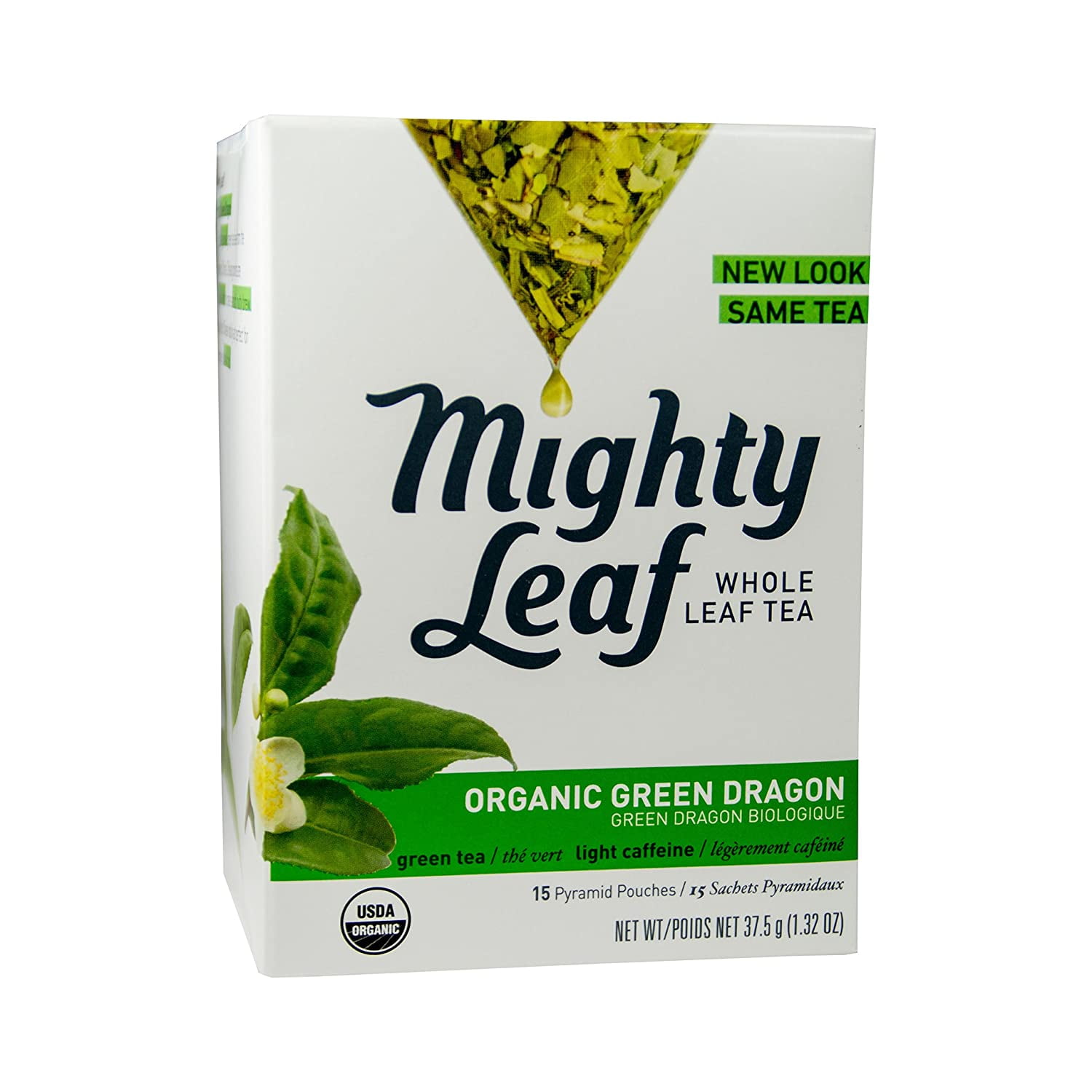 Mighty leaf Whole Leaf Tea, Organic Green Dragon, 15 Tea Bags