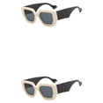thumbnail image 2 of tamizeot Reader Glasses Large Frame Reading Eyewear Lens Square Design Transparent Computer Sweet Gift Type 1 2Set, 2 of 6