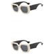 thumbnail image 1 of Qarigey Gafas de lectura Marco grande Gafas de lectura Lentes anti-azul Receta Hipermetropía transparente Tipo de moda 1 Tipo 1 2piezas, 1 of 6
