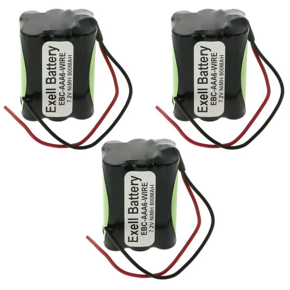 3pc 7.2V 800mAh NIMH w/Wire leads for 1:18 RC Truck Racing HPI RS4 Micro Cars