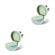 thumbnail image 1 of Qarigey Caja de colección de joyas redonda con Bowknot Corduroy Satin Elegante caja de embalaje Organizador de bodas Anillo verde en forma de anillo verde 2piezas, 1 of 6