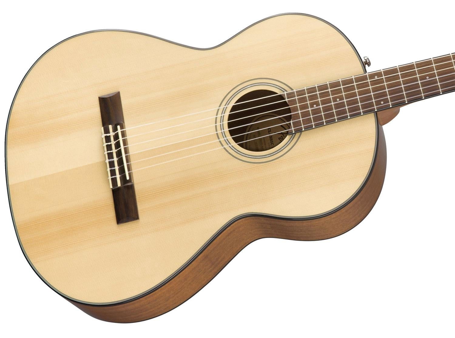 Fender Classic Design CN-60S Concert Nylon Acoustic Guitar, Walnut Fingerboard, Gloss, Natural