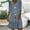 A0371-Blue, variant on QUINDOS Summer Dresses for Women 2025 3/4 Sleeve V-neck Casual Sundress Sun Dresses Print Mini Knee Length Dresses for Women