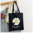thumbnail image 1 of Mochila escolar de lona con margaritas para mujer, Bolsa Escolar para adolescentes, niñas, estudiantes, libros universitarios, 4 unidades por juego, 1 of 4