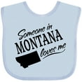 thumbnail image 3 of Inktastic Someone in Montana Loves Me Boys or Girls Baby Bib, 3 of 4